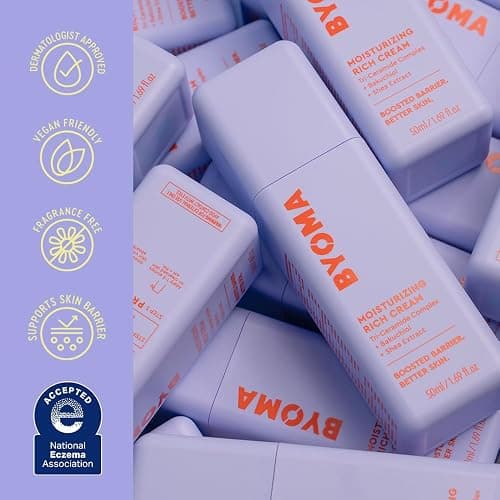 BYOMA Moisturizing Rich Cream - Barrier Repair Cream Face Lotion with Bakuchiol & Shea Extract - Ceramide Face Moisturizer for Dry Skin - Anti Wrinkle, Alcohol Free Face Moisturizer - 1.69 fl.oz thumbnail 5