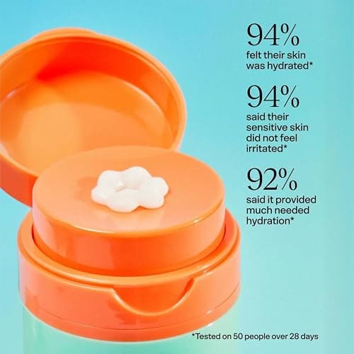 Bubble Skincare Slam Dunk Hydrating Face Moisturizer - Travel Size Lightweight Face Lotion with Vitamin E + Aloe Vera - Daily Facial Moisturizer for Normal + Dry Skin with Blue Light Protection (50ml) thumbnail 2