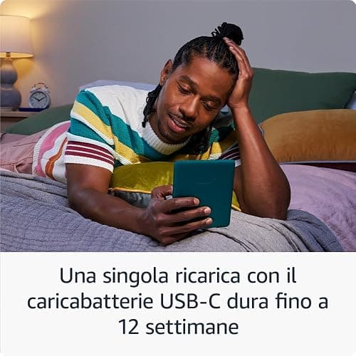 Amazon Kindle Paperwhite (Ultimo modello) - Il nostro Kindle più veloce di sempre, nuovo schermo antiriflesso, la batteria dura settimane - 16 GB - Senza pubblicità - Nero thumbnail 3