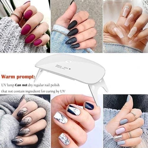 Kepma UV LED Nail Dryer Mini lamp Portable Curing Light for Gel Nail Polish,6w(White) thumbnail 8