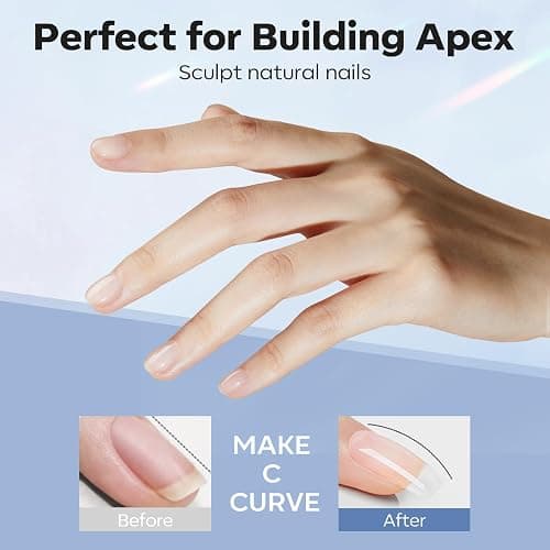 modelones Nail Thickening Solution, Dehydrator and Primer & Builder Nail Gel, 3Pcs Prep Dehydrate & Bond Primer Clear Gel Builder Polish Base Coat for Strengthener Apex Building, LED Lamp Cured 10ml thumbnail 5