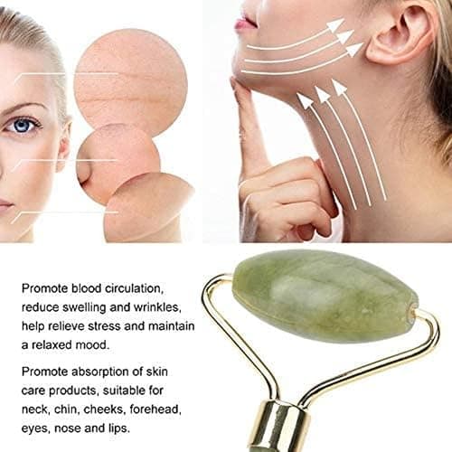 fuvooi Jade Gua Sha Facial Massager Set - 5 in 1 Skin Care Tools with Roller and Massager thumbnail 5