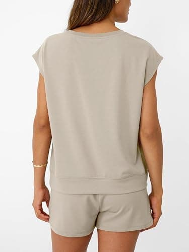 AUTOMET Womens Crew Neck Two Piece (large, khaki) thumbnail 4