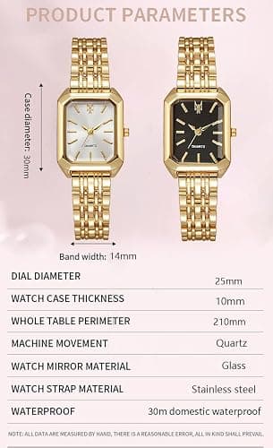 BESTKANG Watches for Women Wrist Watches Steel Strap Womens Watch Casual Fashion Simple Square Quartz Wristwatch thumbnail 5