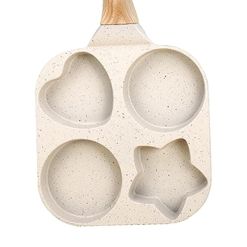 Fenteer Multi-Section Frying Pan for Cooking Breakfast Items, White, 19x19x2cm thumbnail 3