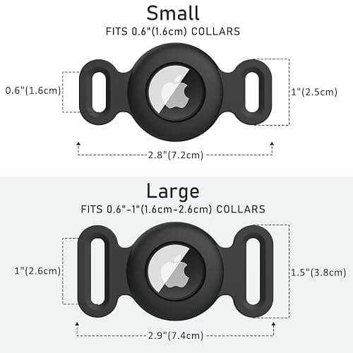 Meliya Airtag Case for Dog Cat Collar, Waterproof Apple Air Tag Protective Holder GPS Tracking Finder for Pet, Silicone Case for Dog Collar Cat Loop Holder Pet Accessories thumbnail 2