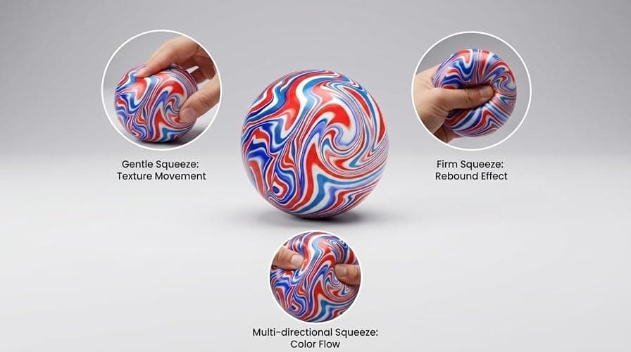 Snowball Stress Relief Squishy Toys, Squeeze&Play Sensory Fidget Toys for Adults Anxiety Relief Slow Rise Portable Desk Toys, Easter Basket Stuffers Birthday Gifts thumbnail 4