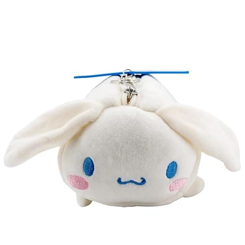 AI ACCESSORY INNOVATIONS Cinnamoroll Soft Plush Multi-Function Storage Case, Hello Kitty Plush Bag Charm with 3D Features, White thumbnail 2