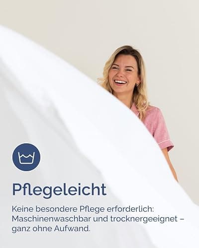 Spannbettlaken 180x200 - Mikrofaser Spannbetttuch 40cm (16") tief - Weiß | Spannbetttuch, Boxspringbett, Weich, Knitterfrei, Bügelfrei, Atmungsaktiv, Hypoallergen, Rundumgummi, Gebürstet, OEKO-TEX thumbnail 7