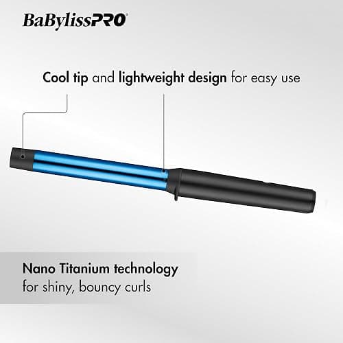 BaBylissPRO Nano Titanium Professional Curling Wand For All Hair Types, Reaches 430 Degrees For Long Lasting Curls thumbnail 2