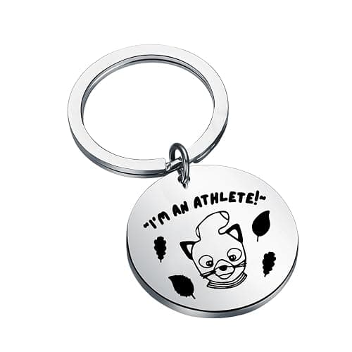 FAADBUK Cartoon Movie Inspired Mr Fox Gift I'm an Athlete Keychain - Image 1