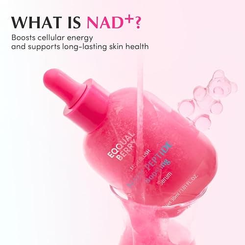 EQQUALBERRY NAD+ Peptide Boosting Smoothie Serum – Anti-Aging Korean Skin Care | Stocking Stuffer for Women | Firming Serum with 5 Ceramides & Vegan Collagen for Wrinkles & Radiant Glow(1.01oz/30ml) thumbnail 5