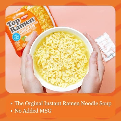 Nissin Top Ramen Noodle Soup, Chicken, 3 Ounce (Pack of 24) thumbnail 4
