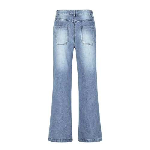 Women Wide Leg Pants Jeans High Waist Baggy Jeans Loose Boyfriends Stretch Jeans Fashion Y2k Teen Girls Denim Pants thumbnail 4
