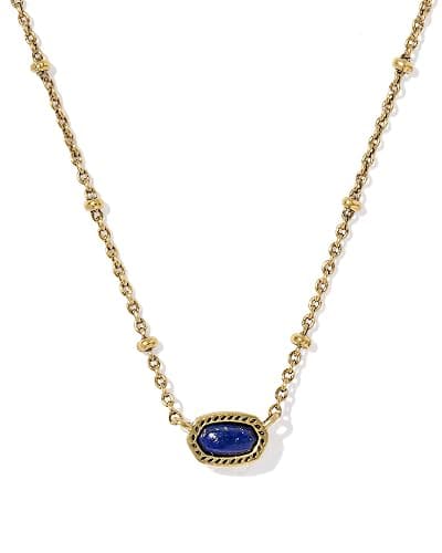 Kendra Scott Mini Elisa 14k Gold-Plated Satellite Short Pendant Necklace, Fashion Jewelry for Women - Image 1