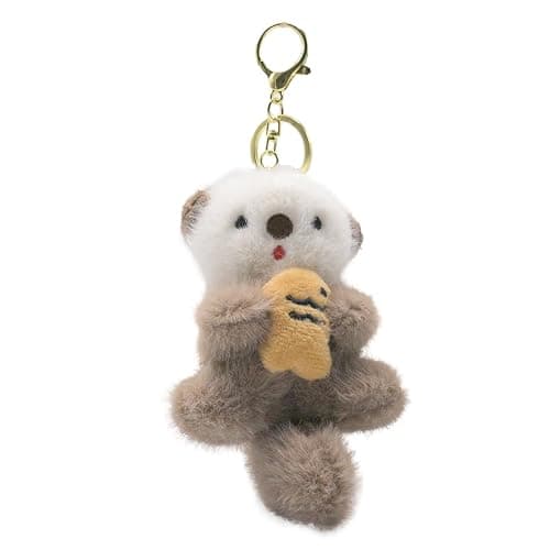 Otter Keychain Charm & Bag Charm - Cute Keychain Ring for Bags Backpacks Otter stuff - for Animal Lovers - Image 1
