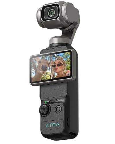 Xtra Muse, Vlogging Camera with 1'' CMOS & 4K/120fps Videos, Pocket Camera with 3-Axis Gimbal Stabilizer, Fast Focusing, Face/Object Tracking, Digital Video Camera for Photography, Digital Camera - Image 1