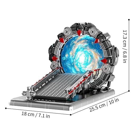 Beamryx Tunnel Mirror Building Blocks Toy, Tunnel Ring Model with Battle Vehicle, Gifts for Sci-Fi Movie Lovers, Boys and Girls 6+ (855Pcs) Compatible with Lego thumbnail 3