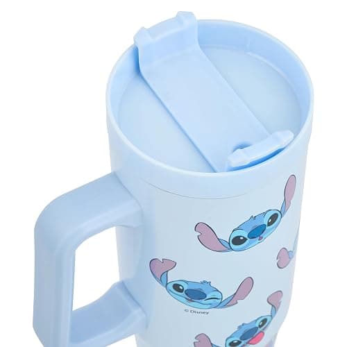 Disney Stitch 900ml Insulated Tumbler with Straw and Lid | Official Stitch Merchandise by Polar Gear |Double Wall Stainless Steel Tumbler Insulated Cup thumbnail 10