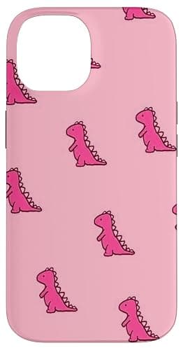 Cute Dinosaur Pink Baby Dino TRex In Pink For Women & Girls Case for iPhone 14 - Image 1