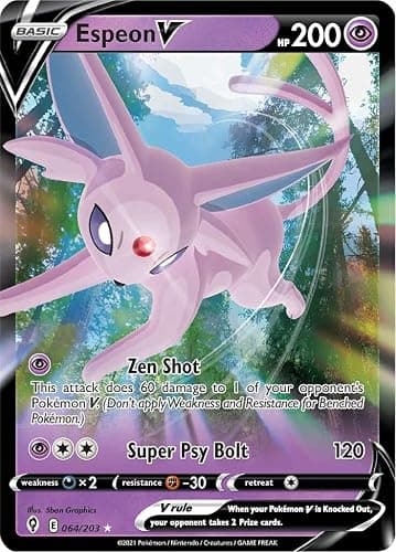 Espeon V - 064/203 - Ultra Rare - Sword & Shield - Evolving Skies - Image 1
