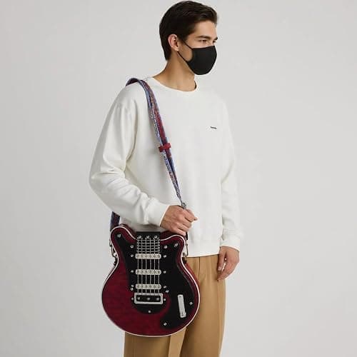Nenkarn Guitar Purse, Men and Women Guitar Shaped Crossbody Shoulder Bag, Novelty Crossbody Bag for Women with Adjustable Shoulder Strap thumbnail 6
