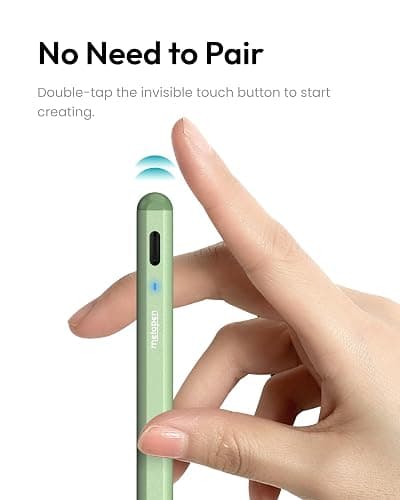 Metapen A8 Pencil for i Pad 2018-2026, Palm Rejection, 4Min Fast Charge | Stylus Pen for iPad 10th 11/9/8/7/6, iPad Accessories for Pro 12.9/11/13", iPad Air 3/4/5/M2/M3/M4, iPad mini 5/6, Black thumbnail 6