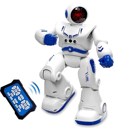 Robot Toys for Kids, Remote Control Robot Kits with RC Smart Gesture Sensing Educational Christmas Birthday Gifts for 4 5 6 7 8 9 10 11 12 Years Old Boys Girls, White - Image 1