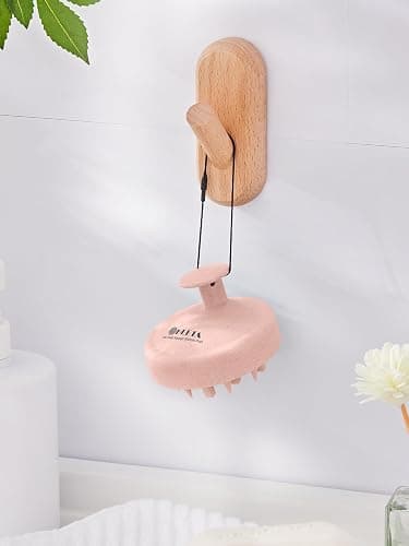 HEETA Hair Scalp Massager for Hair Growth, Shampoo Brush, Scalp Scrubber Exfoliator with Soft Silicone Bristles for Dandruff Removal to Relieve Stress, Wet Dry Use Updated Material, Pink thumbnail 6