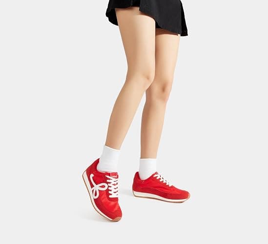 LUCKY STEP Women's Fashion Sneakers Trendy Stylish Low Top Classic Retro Casual Ladies Comfortable Running Walking Shoes thumbnail 2