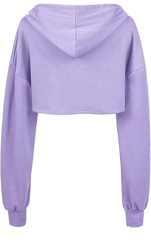 BEJONS Women Long Sleeve Cropped Super Crop Top Hoodies Sweatshirt Aesthetic Punk Hip Hop Dance Sexy Rave Cloth thumbnail 4