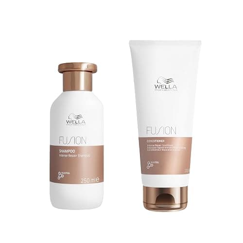 Wella Professionals Deep Repair Professional Hair Care Duo for Dry & Damaged Hair, Fusion Intense Repair Shampoo 250ml & Conditioner 200ml Bundle - Image 1