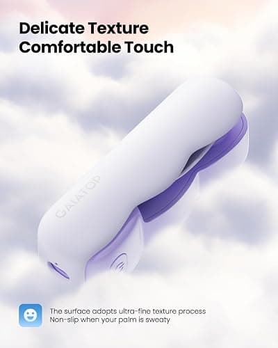 Gaiatop Portable Handheld Fan Slide, 3 Speed, Gifts for Women Girls Purple | Cute Cloud Design, Small Pocket Size, Soft Blades, USB Rechargeable, Mini Personal Cooling Fan for Makeup Travel Essentials thumbnail 4