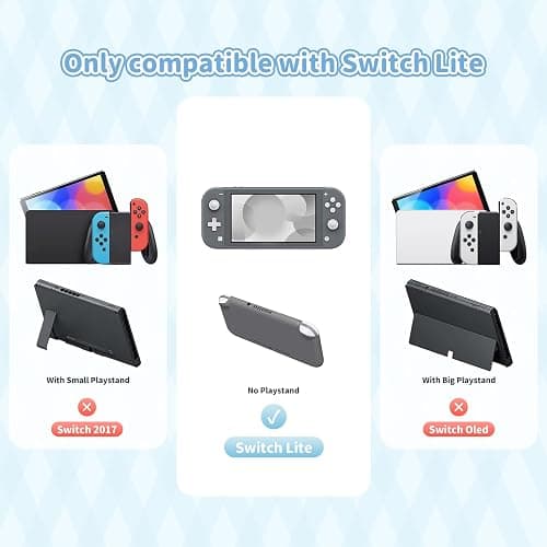 Kuitmor Switch Lite Protective Case,Soft Silicone Protective Shell,Anti-Scratch Protective Cover Case for Switch Lite with 2 Thumb Grip Caps（Blue Cinnamoroll） thumbnail 2