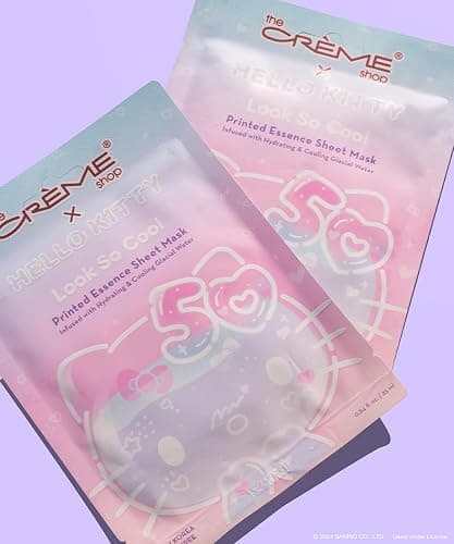 The Crème Shop x Hello Kitty Feel So Clear Printed Essence Sheet Mask, Clarifying and Hydrating Face Mask with Tea Tree and Hyaluronic Acid - 50th Year Anniversary Limited Edition - (Pack of 6) thumbnail 3