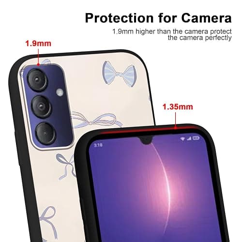 Aoldimu 2 Pack Stylish Mini Bow Phone Case for Gabb Phone 4 pro 6.5",Cartoon Cute Kawaii Bow Cases Fashion Pattern Cases for Girls Women Boys,Soft Silicone TPU Protective Cover Funda thumbnail 4