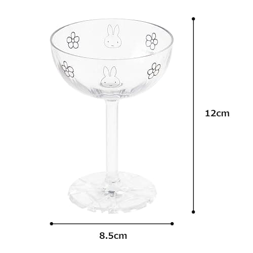 Miffy Series PS101_130CL Ai collection Miffy Miffy Champagne Glass Dessert Glass, Clear, 4.3 fl oz (130 ml), 3.3 x 3.3 x 4.6 inches (8.4 x 8.4 x 11.8 cm), Unbreakable, Tritan Dishwasher Safe, Heat thumbnail 8