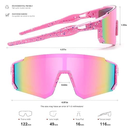 SEKKAF Kids Sunglasses Youth Baseball Sunglasses for Boys Girls Softball Sports Sun Glasses UV Protection thumbnail 3