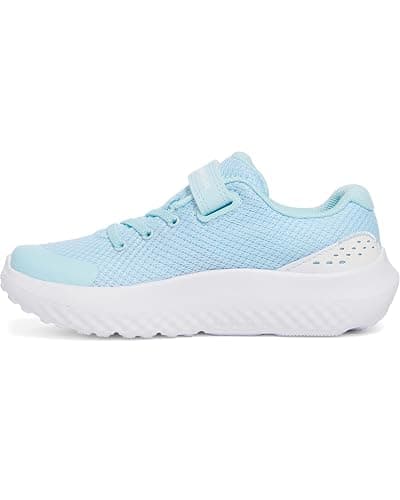 Under Armour Unisex-Child Pre School Surge 4 Alternate Closure Running Shoe - 13.5 Little Kid - (494) Stream/Stream/Iridescent thumbnail 5