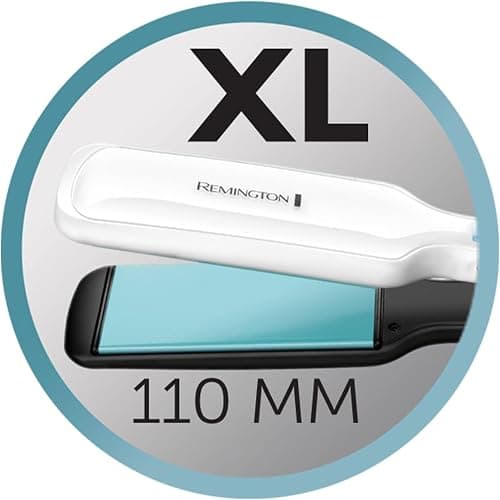 Remington Shine Therapy Wide (45mm) Floating Plate Hair Straightener with Advanced Ceramic coating infused with Moroccan Argan Oil for sleek & smooth glide, 9 settings 150°C–230°C, S8550 thumbnail 8