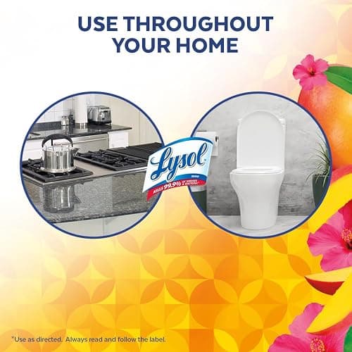 Lysol Brand New Day All Purpose Cleaner, Mango & Hibiscus, 650 mL | Grease Fighting, Multi Surface Cleaner Trigger Spray, Removes Soap Scum thumbnail 4