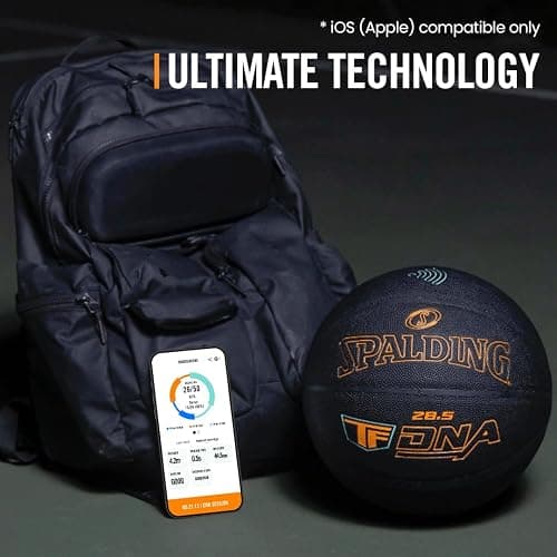 Spalding TF DNA Smart Basketball + 1 Yr App Subscription Bundle I iOS Compatible Only I All Surface Material thumbnail 4