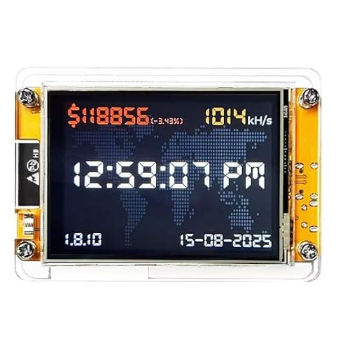 Bitcoin Miner NMMiner ESP-WROOM-32 ESP32 Development Board 2.8 inch Smart Display Lucky Miner Hashrate Module 1010H/s Crypto Solo Lottery Miner thumbnail 2