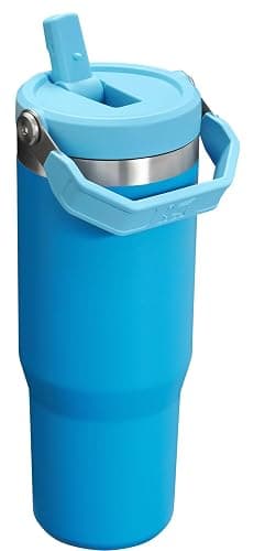 Stanley IceFlow Stainless Steel Tumbler - Vacuum Insulated Water Bottle for Home, Office or Car Reusable Cup with Straw Leak Resistant Flip Cold for 12 Hours or Iced for 2 Days, Azure, 30 OZ / 0.89 L thumbnail 3