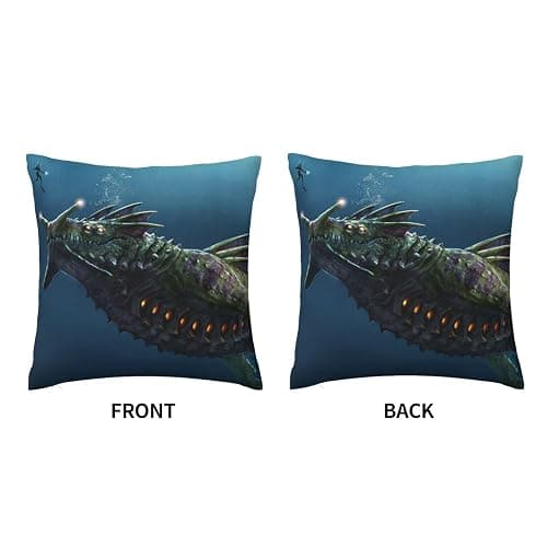 Subnautica Soft and Comfortable Cushion Cover Living Room Sofa Bed Home Decoration Pillow Cover 18 X 18 Inches thumbnail 3