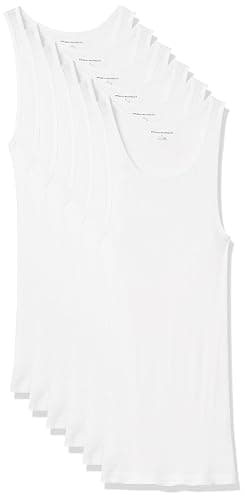 Amazon Essentials Men's Lightweight Tank Undershirts, Pack of 6 - Image 1