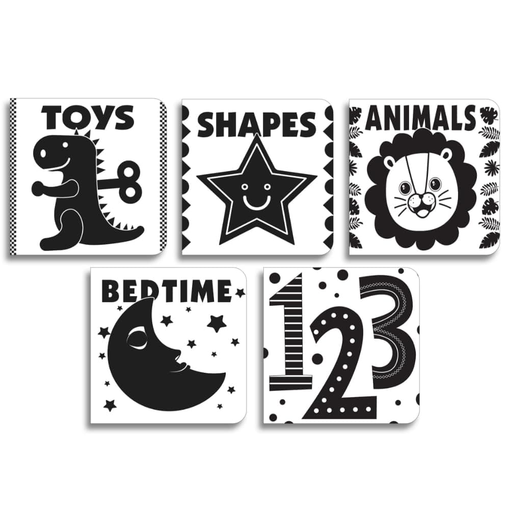 Baby’s First High-Contrast Books Boxed Set [Box Set of 5] - Age Group: 0+ | Black and White Tummy Time Books |Illustrated Board Book for Kids/Toddlers ... Books for Children | Books Included: 123 thumbnail 2