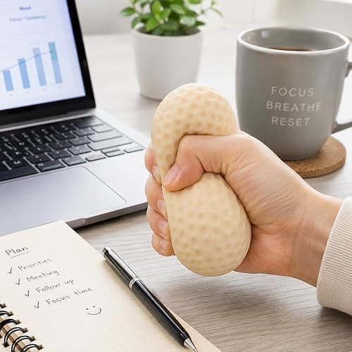 Peanut Shaped Food Squishies, Soft Slow Rising Squeeze Toy, Cute Peanut Squishy Toy for Stress Relief, Desk Decor, Office Breaks, Party Favors, Goodie Bags, Stocking Stuffers, Novelty Gift thumbnail 2