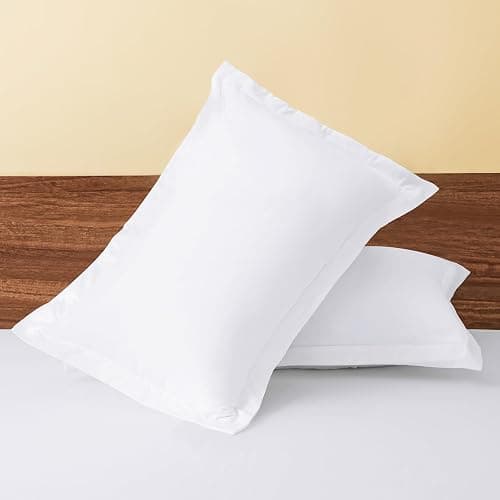 vveiiye Standard Pillow Shams Set of 2 White Pillow Shams Soft Microfiber Pillow Covers with Envelope Closure, Fade, Wrinkle and Shrink Resistant Bed Pillow Cases, 20 × 26 Inches thumbnail 4