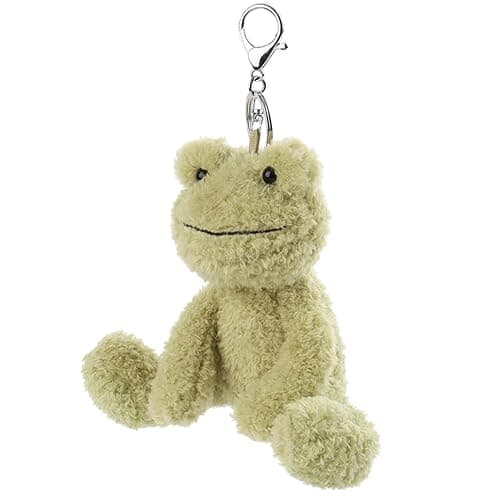 Apricot Lamb Cute Toys Plush Green frog Stuffed Animal Soft Keychain for Kids Bag, Purse, Backpack, Handbag (6 Inches) thumbnail 4